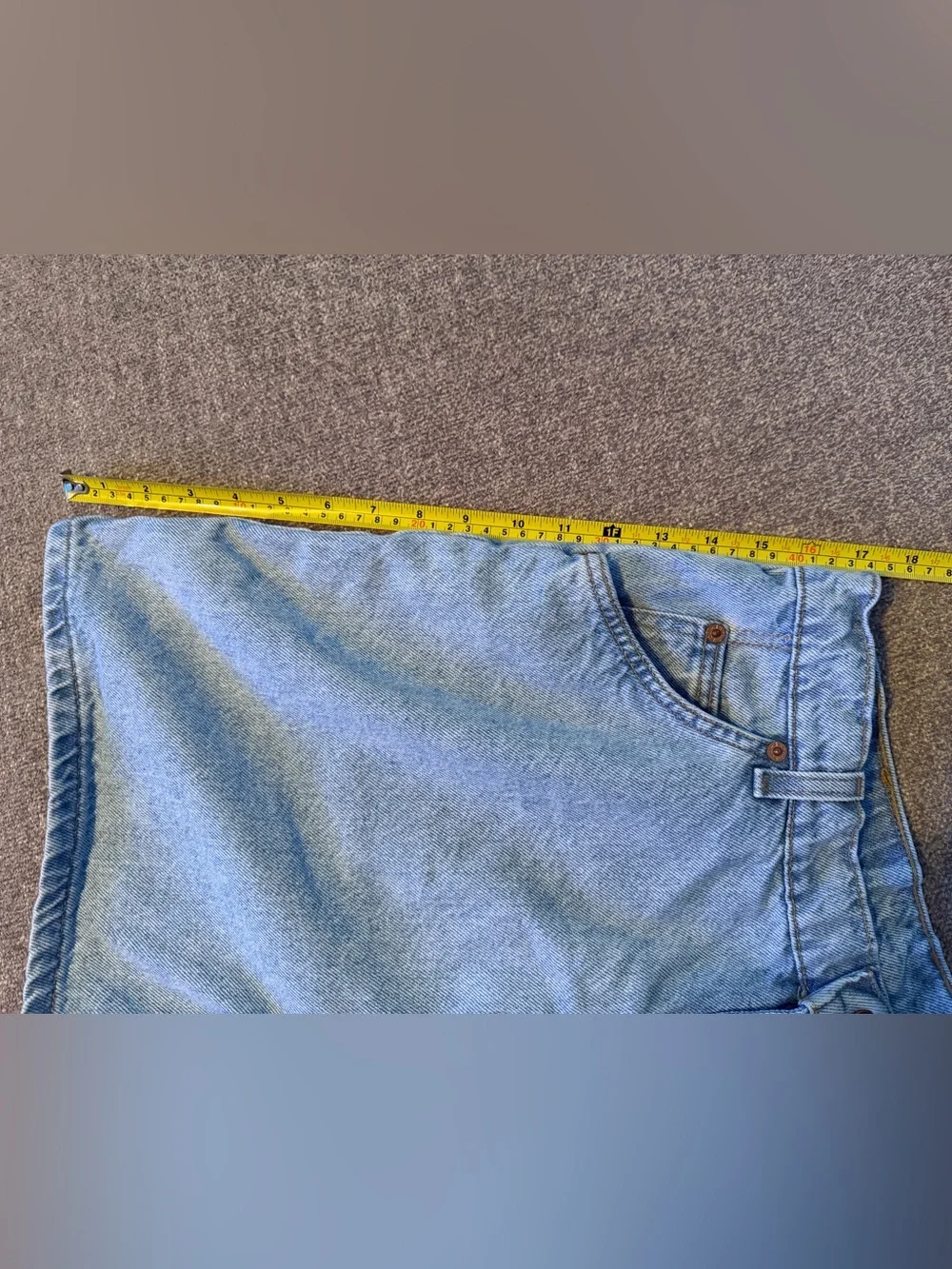 Vintage Levi 920 Regular Fit Jean Shorts Orange Tab